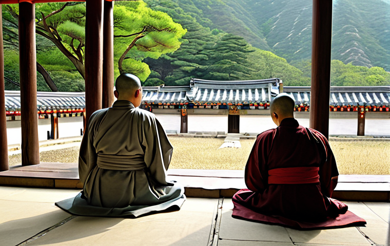 경주의 석굴암 유래 - Interior view of the Seokguram Grotto featuring the main Buddha statue in seated meditation. Show th...