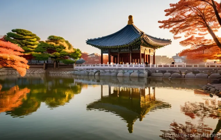 서울 경복궁 가이드 - **Prompt:** "A vibrant scene of the Royal Guard Changing Ceremony at Gwanghwamun Gate in Gyeongbokgu...